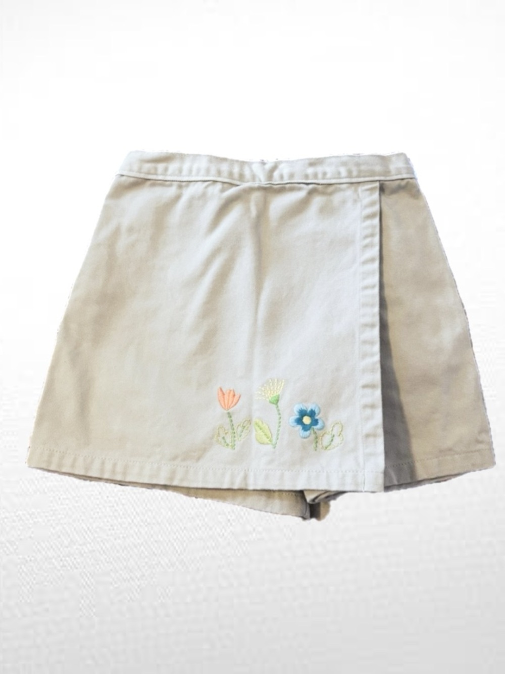 Y2K Carter's Beige Skort with Floral Embroidery